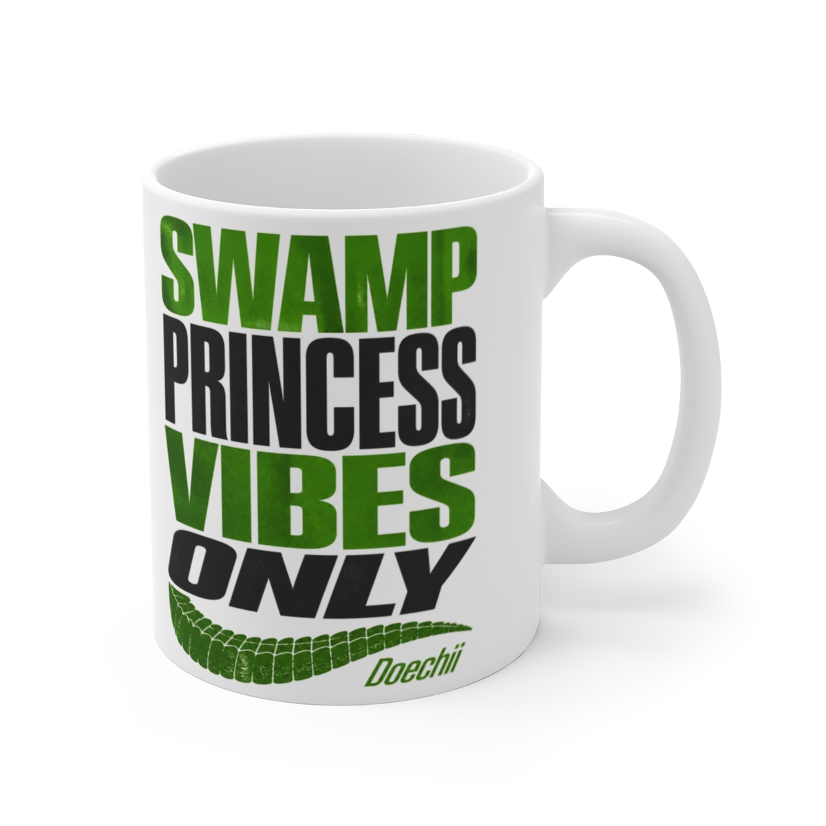 Doechii "Swamp Princess Vibes Only" White Mug