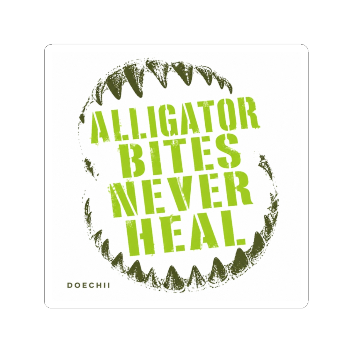 Doechii "Alligator Bites Never Heal" Sticker - Official Stickers merchandise